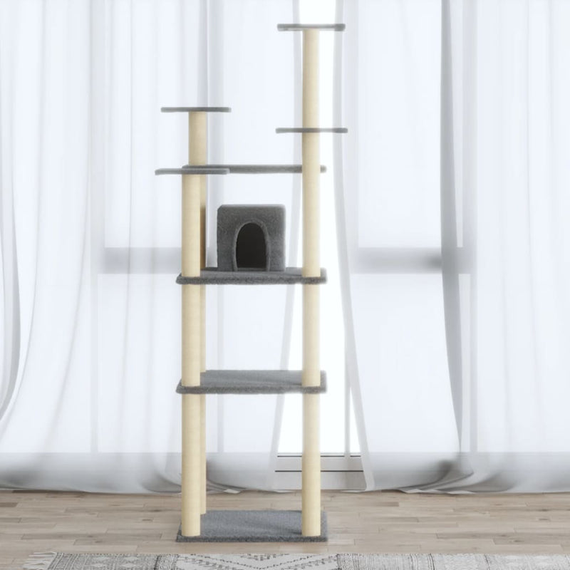 Load image into Gallery viewer, Vidaxl kattenmeubel met sisal krabpalen 171 cm lichtgrijs
