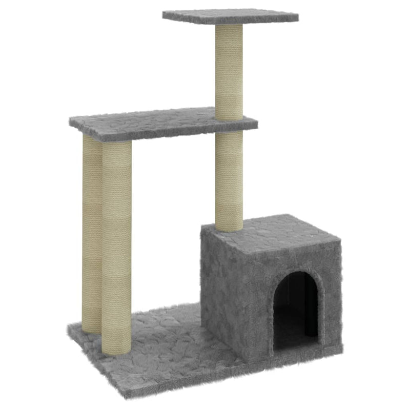 Load image into Gallery viewer, VidaXL Kattenmeubel met sisal krabpalen 71 cm lichtgrijs
