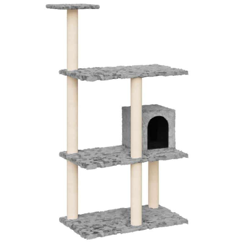 Load image into Gallery viewer, Vidaxl kattenmeubel met sisal krabpalen 119 cm lichtgrijs
