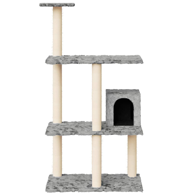 Load image into Gallery viewer, Vidaxl kattenmeubel met sisal krabpalen 119 cm lichtgrijs
