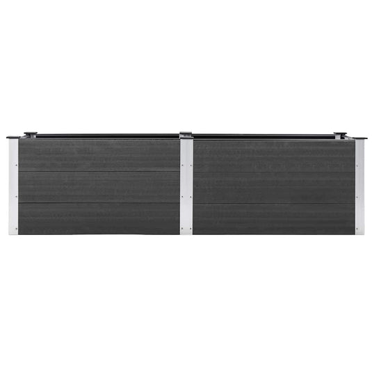 Vidaxl plantenbak verhoogd 200x50x54 cm hkc grijs