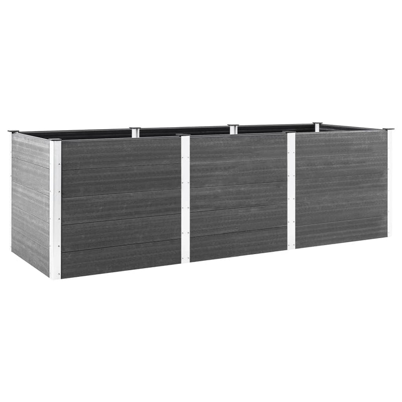 Load image into Gallery viewer, VidaXL Plantenbak verhoogd 300x50x91 cm HKC grijs

