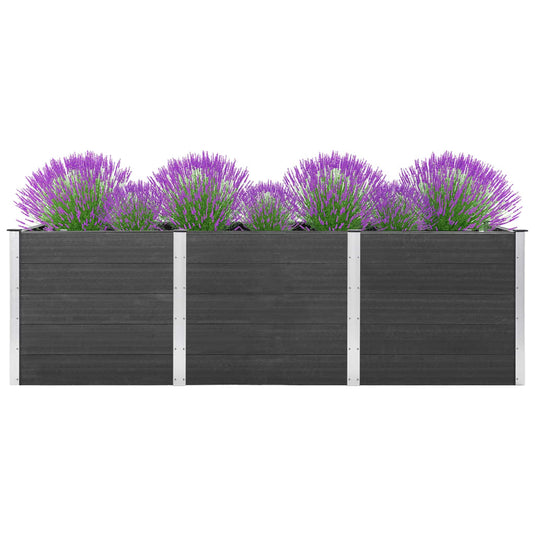 VidaXL Plantenbak verhoogd 300x50x91 cm HKC grijs