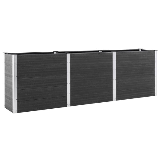 VidaXL Plantenbak verhoogd 300x100x91 cm HKC grijs