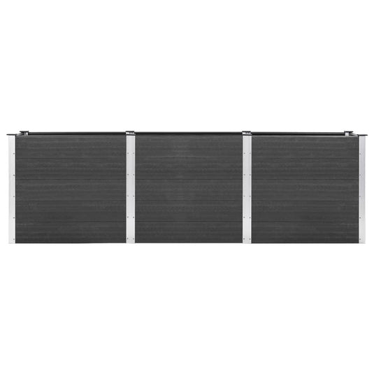 VidaXL Plantenbak verhoogd 300x100x91 cm HKC grijs