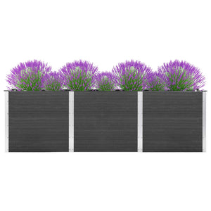 VidaXL Plantenbak verhoogd 300x100x91 cm HKC grijs