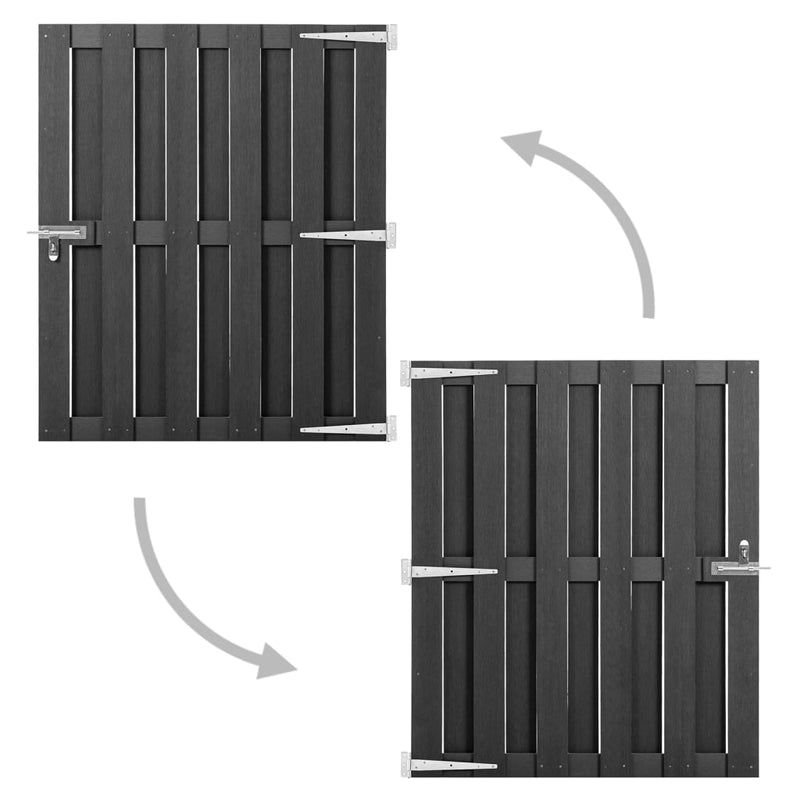 Load image into Gallery viewer, Vidaxl poort 100x112 cm hkc grijs
