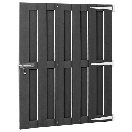 Vidaxl poort 100x112 cm hkc grijs