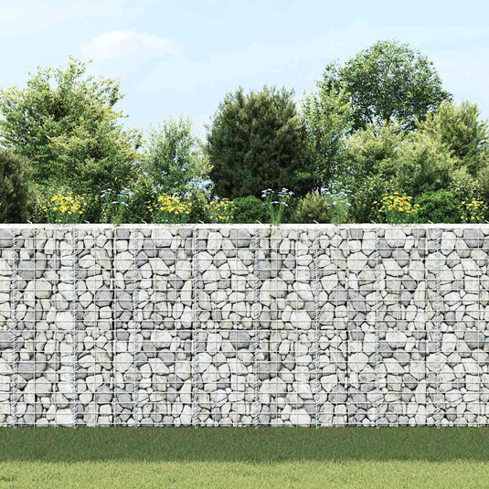 Vidaxl schanskorf plantenbakken 3 st verhoogd 30x30x100 cm ijzer