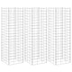Vidaxl schanskorf plantenbakken 3 st verhoogd 30x30x100 cm ijzer