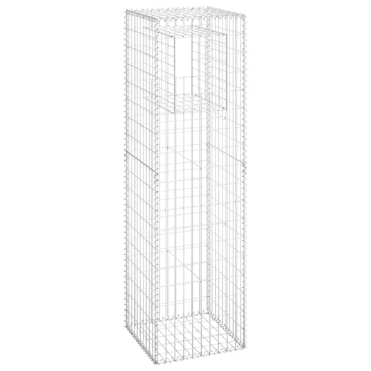 Vidaxl schanskorf paal 50x50x180 cm ijzer