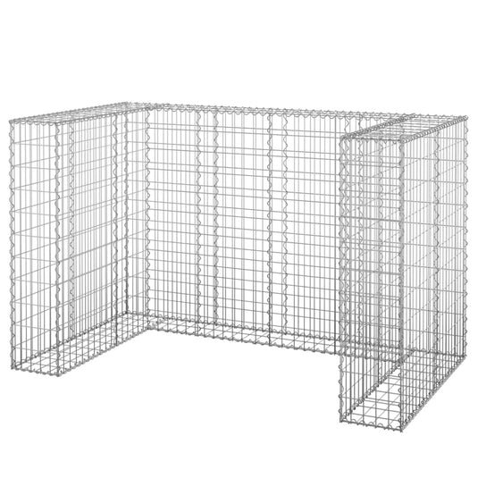 VidaXL Schanskorf voor containers 180x100x110 cm gegalvaniseerd staal