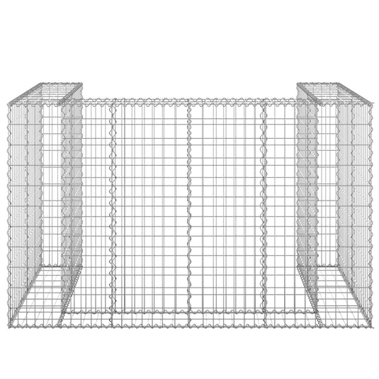 VidaXL Schanskorf voor containers 180x100x110 cm gegalvaniseerd staal