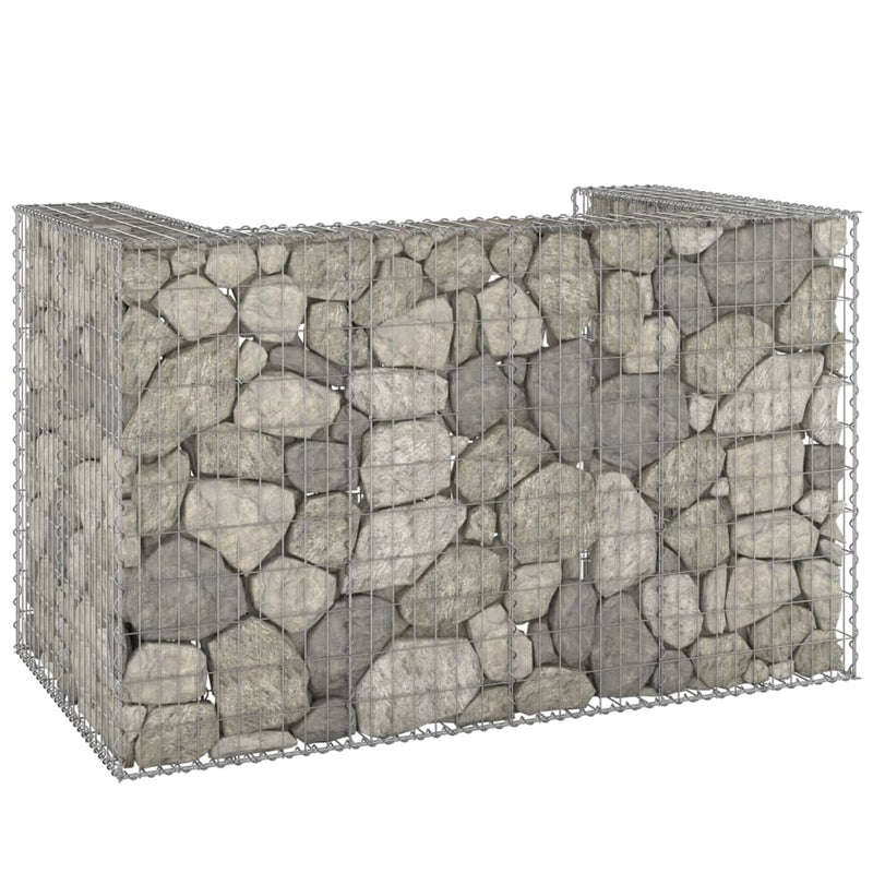 Load image into Gallery viewer, VidaXL Schanskorf voor containers 180x100x110 cm gegalvaniseerd staal
