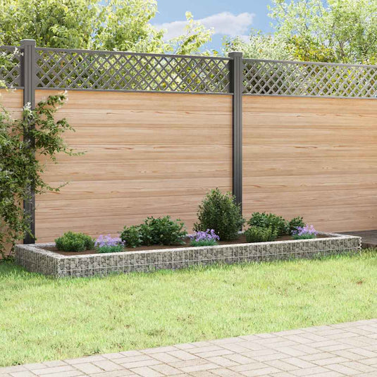 Vidaxl gabion plantenbak verhoogd 300x100x20 cm gegalvaniseerd staal