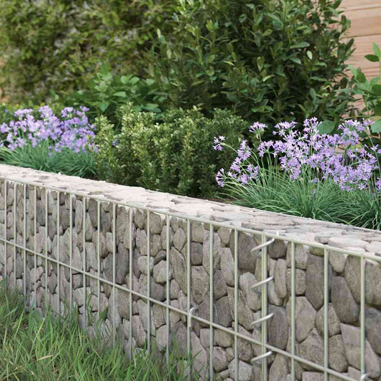 Vidaxl gabion plantenbak verhoogd 400x100x20 cm gegalvaniseerd staal