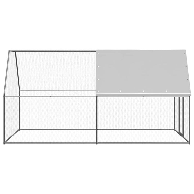 Afbeelding laden in galerijviewer, VidaXL Kippenhok 2x4x2 m gegalvaniseerd staal
