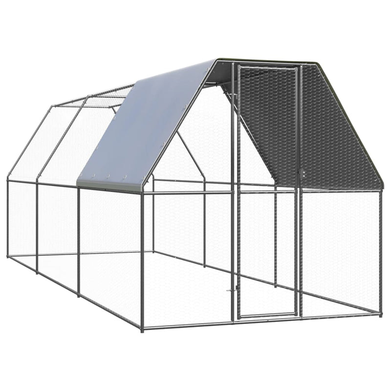ギャラリービューアに画像をロードする, VidaXL Kippenhok 2x6x2 m gegalvaniseerd staal
