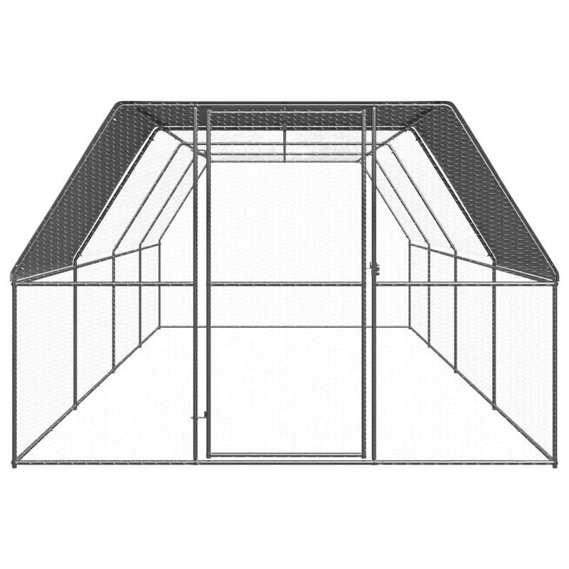 Chargez l'image dans la visionneuse de la galerie, VidaXL Kippenhok 3x8x2 m gegalvaniseerd staal
