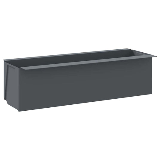 Vidaxl bloembakken voor europallets 12 st 36x13,5x9,5 cm pp grijs