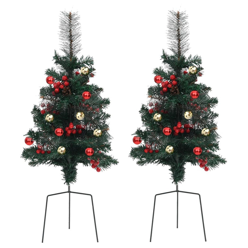 Load image into Gallery viewer, Vidaxl tuinkerstbomen 2 st 76 cm pvc
