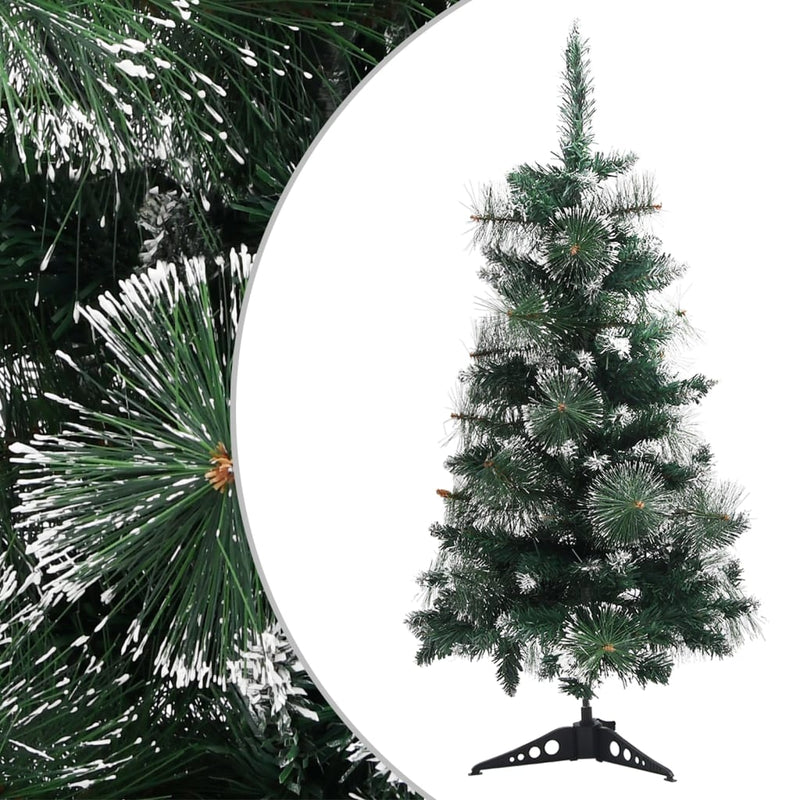 Load image into Gallery viewer, VidaXL Kunstkerstboom met standaard 90 cm PVC groen en wit
