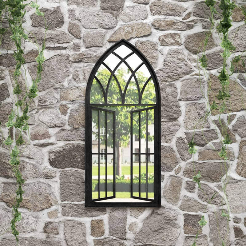 Load image into Gallery viewer, Vidaxl tuinspiegel 100x45 cm ijzer zwart
