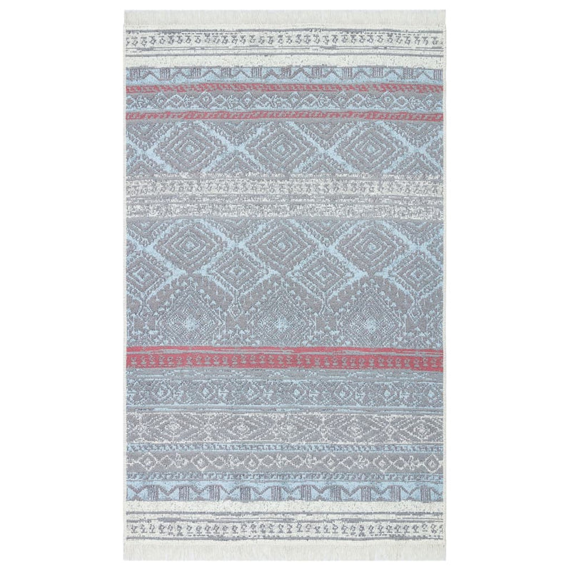 Load image into Gallery viewer, VidaXL Vloerkleed 160x230 cm katoen roze en aqua
