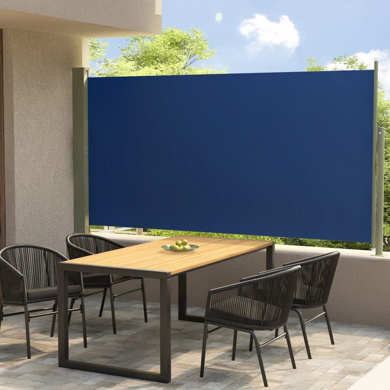 Load image into Gallery viewer, VidaXL Tuinscherm uittrekbaar 160x300 cm blauw
