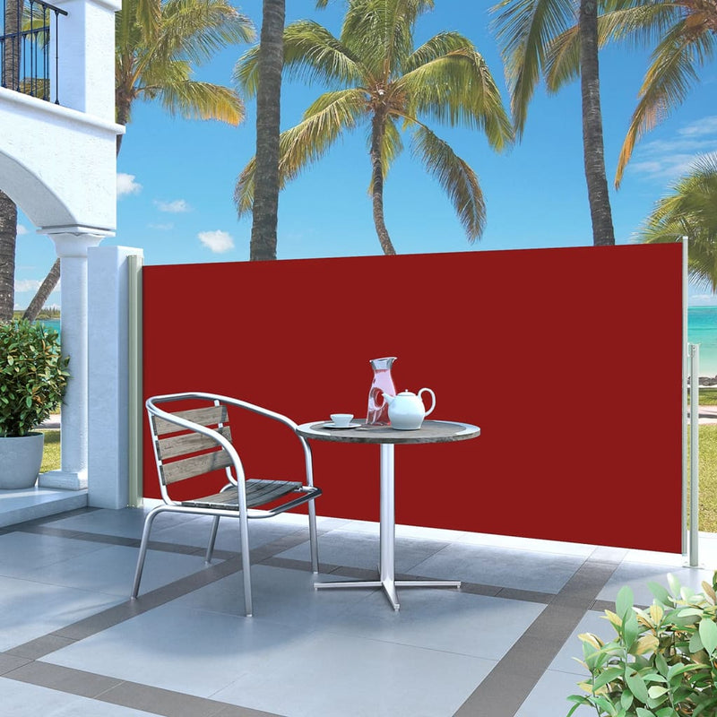 Load image into Gallery viewer, Vidaxl tuinscherm uittrekbaar 140x300 cm rood
