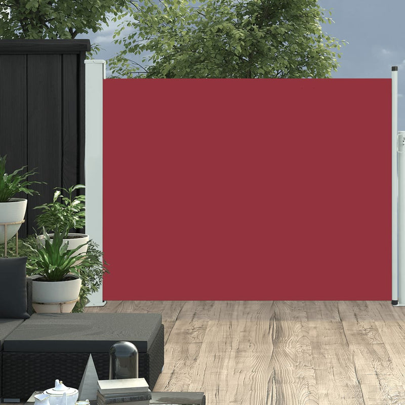 Afbeelding laden in galerijviewer, Vidaxl tuinscherm uittrekbaar 140x500 cm rood
