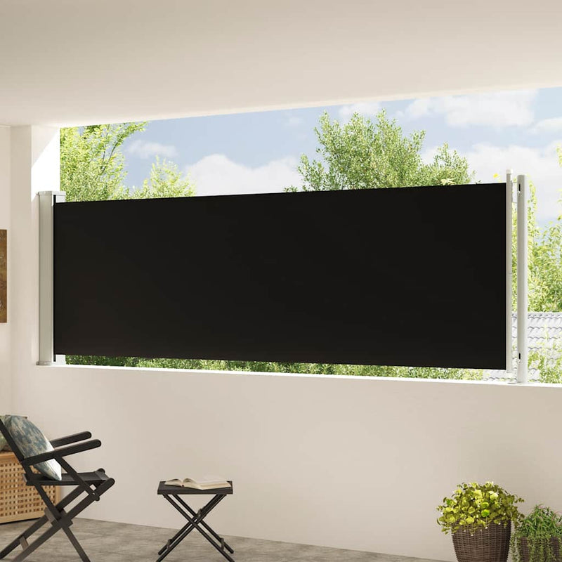 Load image into Gallery viewer, Vidaxl tuinscherm uittrekbaar 117x600 cm zwart
