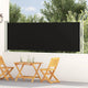 Vidaxl tuinscherm uittrekbaar 117x600 cm zwart