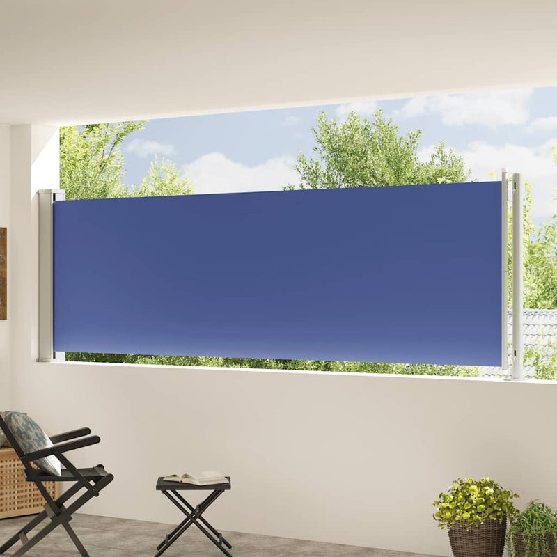 Load image into Gallery viewer, VidaXL Tuinscherm uittrekbaar 117x600 cm blauw
