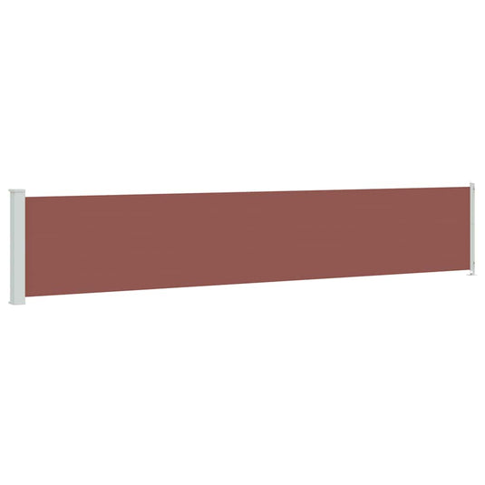 Vidaxl tuinscherm uittrekbaar 117x600 cm bruin