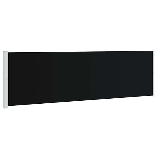 Vidaxl tuinscherm uittrekbaar 180x600 cm zwart