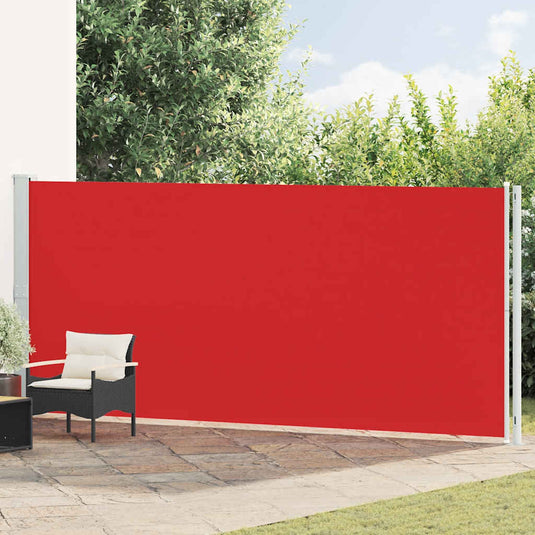 Vidaxl tuinscherm uittrekbaar 180x600 cm rood