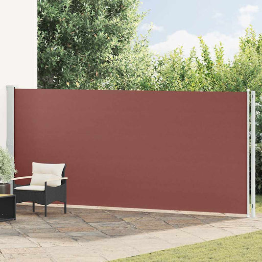 Vidaxl tuinscherm uittrekbaar 180x600 cm bruin