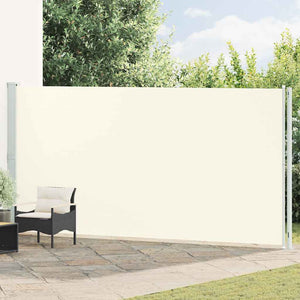 Vidaxl tuinscherm uittrekbaar 200x614 cm crème