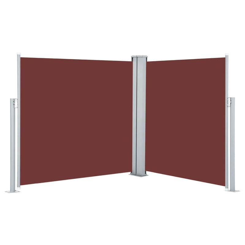 Load image into Gallery viewer, VidaXL Windscherm uittrekbaar 117x600 cm bruin
