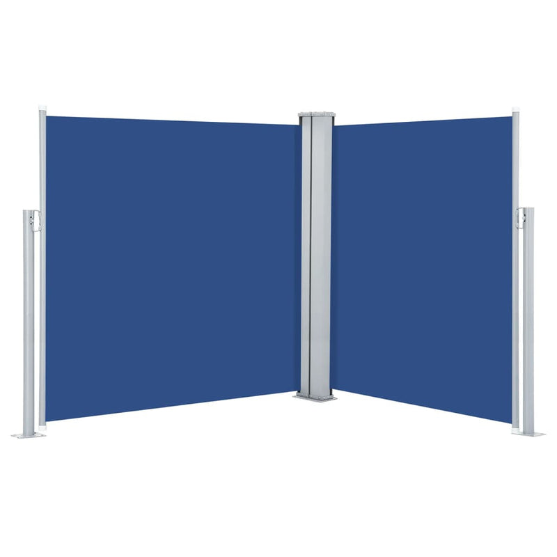 Chargez l'image dans la visionneuse de la galerie, Vidaxl windscherm uittrekbaar 140x600 cm blauw
