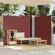 Vidaxl windscherm uittrekbaar 180x600 cm bruin