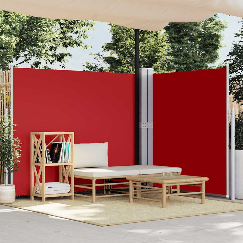 Load image into Gallery viewer, Vidaxl windscherm uittrekbaar 180x600 cm rood
