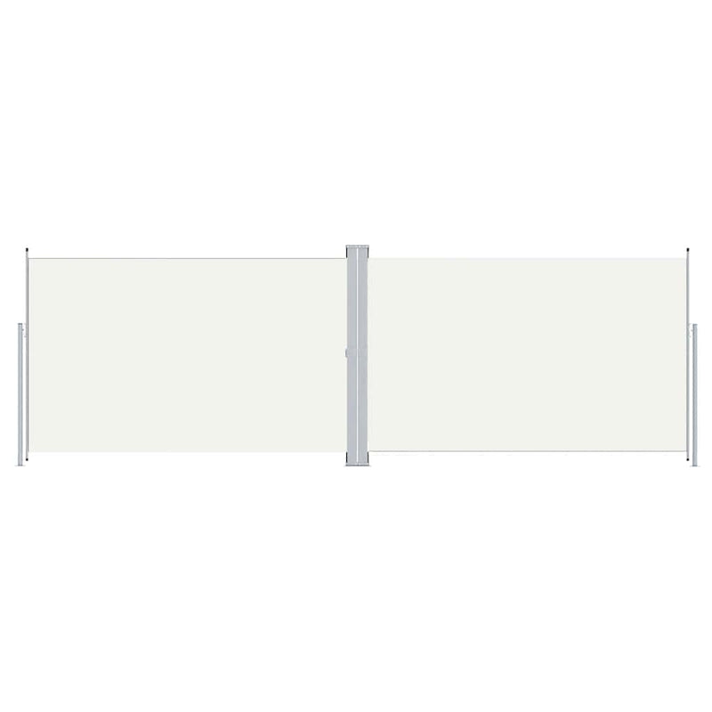 Load image into Gallery viewer, Vidaxl windscherm uittrekbaar 200x600 cm crèmekleurig
