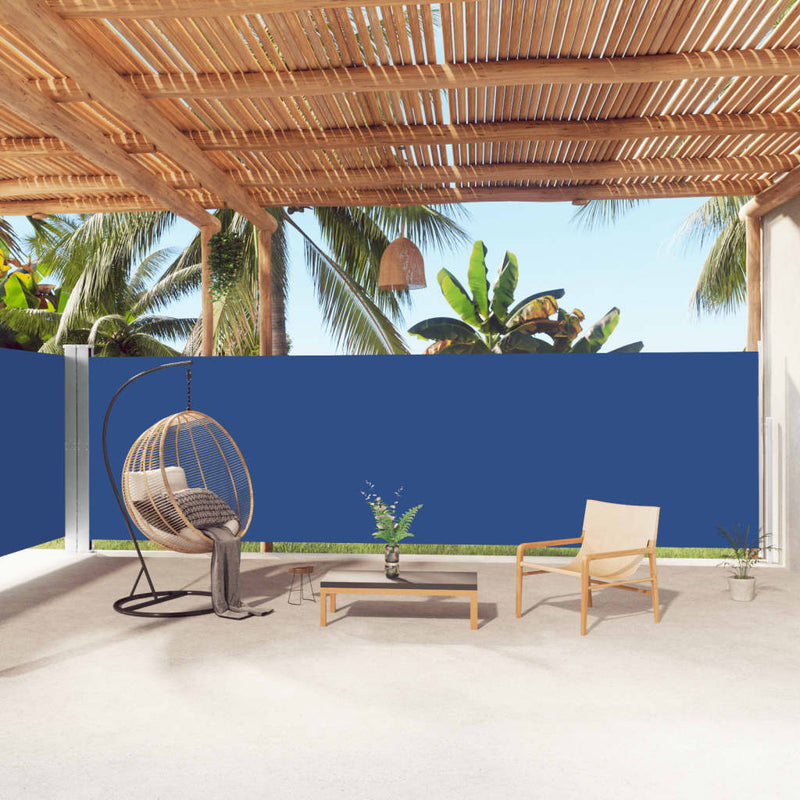 Load image into Gallery viewer, Vidaxl windscherm uittrekbaar 180x1000 cm blauw
