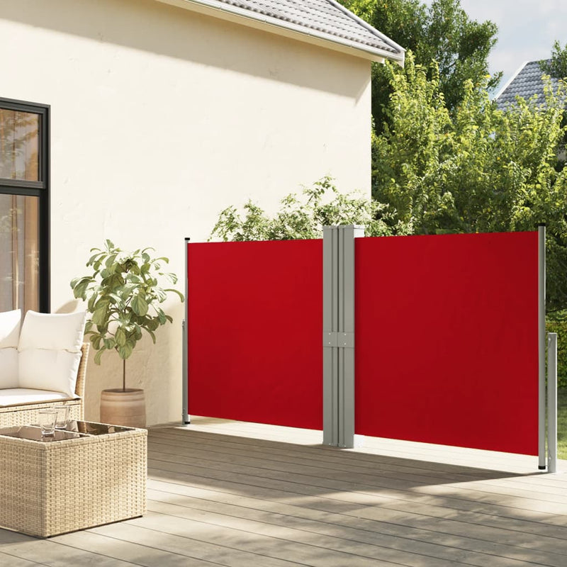 ギャラリービューアに画像をロードする, Vidaxl windscherm uittrekbaar 140x1200 cm rood
