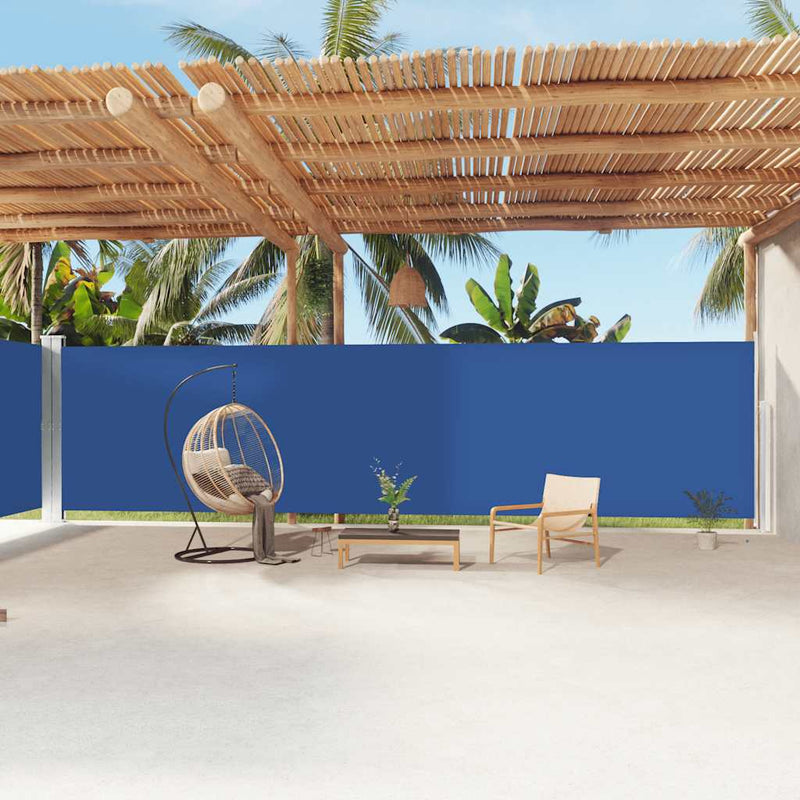 Load image into Gallery viewer, Vidaxl windscherm uittrekbaar 200x1200 cm blauw

