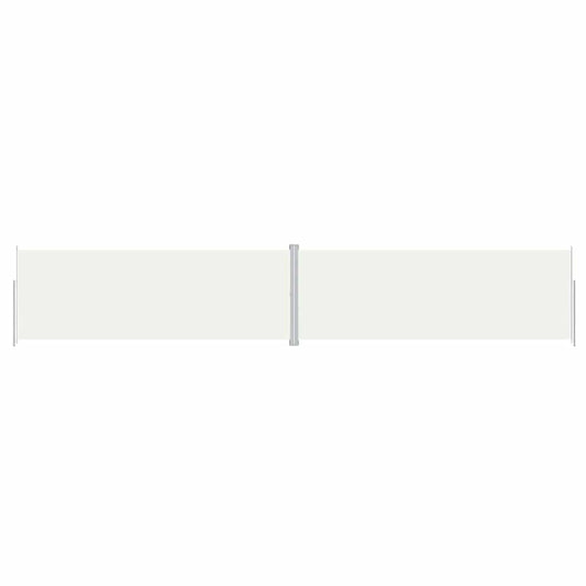Vidaxl windscherm uittrekbaar 220x1200 cm crèmekleurig