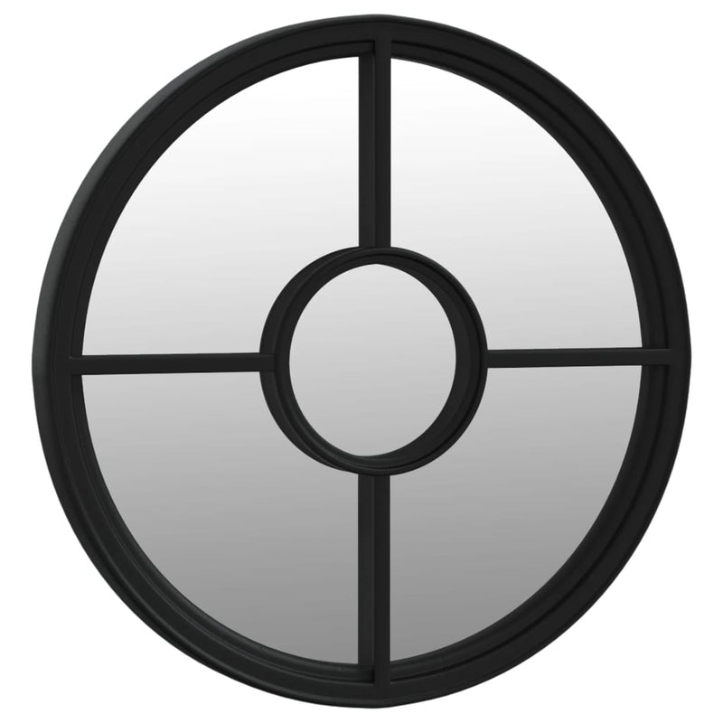 Load image into Gallery viewer, Vidaxl spiegel rond 60x4 cm ijzer zwart
