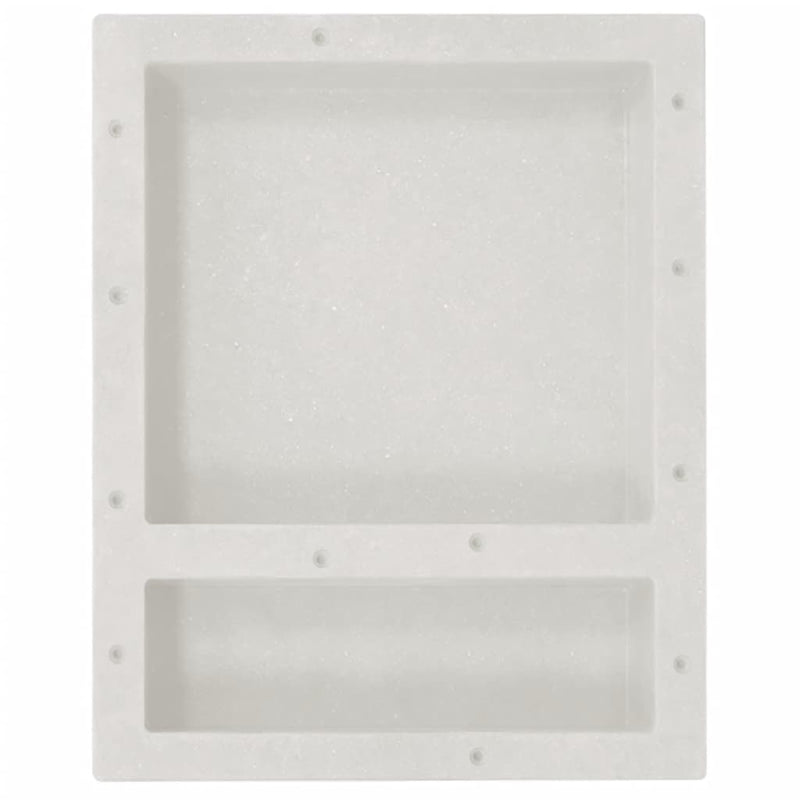 Load image into Gallery viewer, VidaXL Douchenis met 2 vakken 41x51x10 cm matwit
